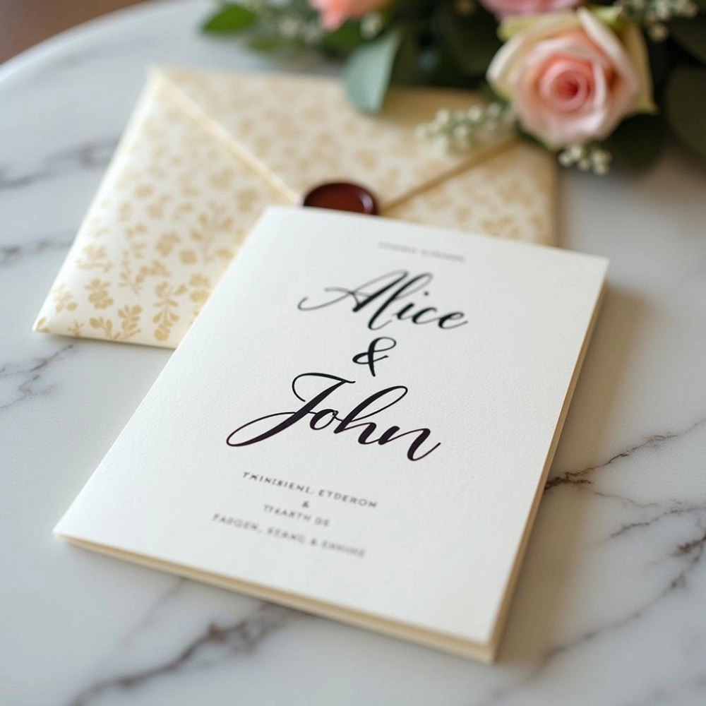 FOLDED INVITATION CARD