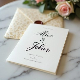 FOLDED INVITATION CARD