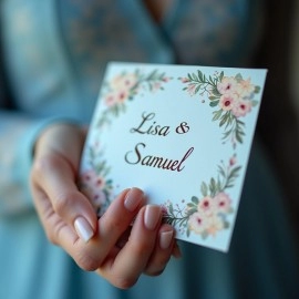 FLAT INVITATION CARD