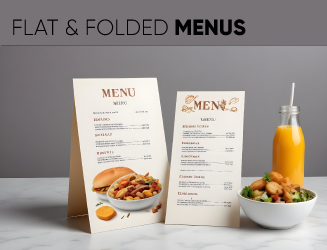 Flat and Folded Menus